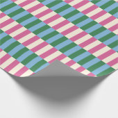 Papier Cadeau Motif rayé vertical coloré (Coin)