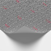 Papier Cadeau Motif rayonnant noir blanc Thunder_Cove (Coin)