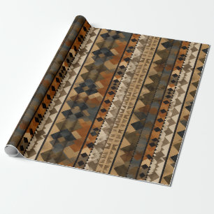 Papier Cadeau Motif rayure rustique sud-ouest (6)