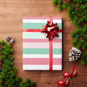 Papier Cadeau Motif rayures de Noël