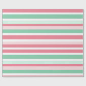 Papier Cadeau Motif rayures de Noël (Plat)