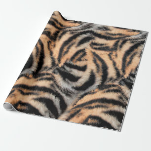 Papier Cadeau Motif Rayures de Tigre