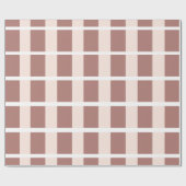Papier Cadeau Motif Rayures Rose Brun (Plat)