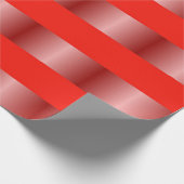 Papier Cadeau Motif rayures rouge dégradé (Coin)