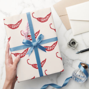 Papier Cadeau Motif Red Chili Peppers