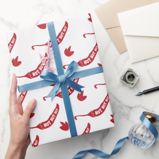 Papier Cadeau Motif Red Chili Peppers (Cadeaux)