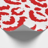 Papier Cadeau Motif Red Leopard (Coin)