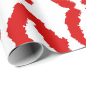 Papier Cadeau Motif Red Leopard (Coin rond)
