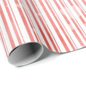 Papier Cadeau Motif Red Valentine Bow (Coin rond)