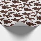 Papier Cadeau Motif repéré par cuir occidental de cheveux de (Coin)