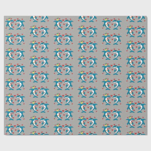 Papier Cadeau Motif requin (Plat)