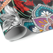 Papier Cadeau Motif rétro (Coin rond)