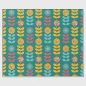 Papier Cadeau Motif rétro (Plat)