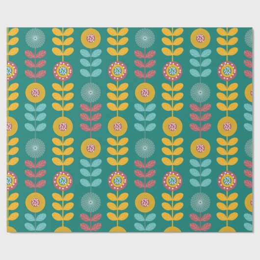 Papier Cadeau Motif rétro (Plat)