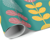 Papier Cadeau Motif rétro (Coin rond)