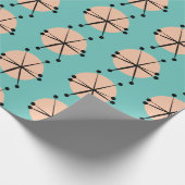 Papier Cadeau Motif Retro Atomic Stars (Coin)