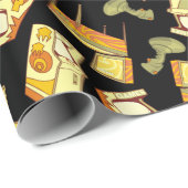 Papier Cadeau Motif Retro Games (Coin rond)