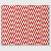 Papier Cadeau Motif Retro Herringbone Chevrons en rouge (Plat)