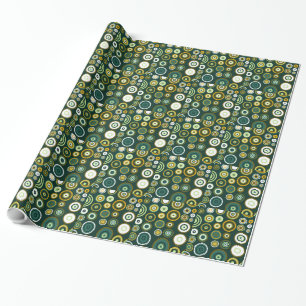 Papier Cadeau Motif rétro Pois coloré 3