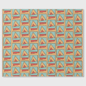 Papier Cadeau Motif rétro Vintage (Plat)