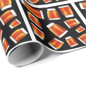 Papier Cadeau Motif rhum (Coin rond)