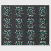 Papier Cadeau Motif Rock Music (Plat)