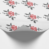 Papier Cadeau motif rose (Coin)
