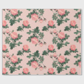 Papier Cadeau Motif rose (Plat)