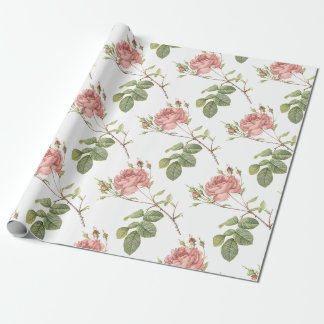 Papier Cadeau Motif rose