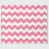 Papier Cadeau Motif rose Chevron (Plat)