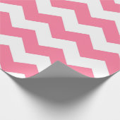 Papier Cadeau Motif rose Chevron (Coin)