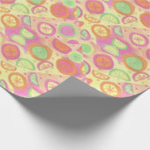 Papier Cadeau Motif rose de limonade (Coin)