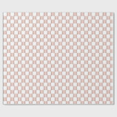 Papier Cadeau Motif rose de tableau de bord rose or (Plat)