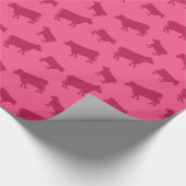 Papier Cadeau Motif rose de vache (Coin)