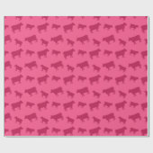 Papier Cadeau Motif rose de vache (Plat)