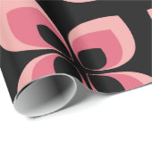 Papier Cadeau Motif rose deux tons lumineux (Coin rond)