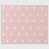 Papier Cadeau Motif rose et blanc (Plat)