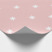 Papier Cadeau Motif rose et blanc (Coin)