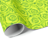 Papier Cadeau motif rose fleuri Abstrait (Coin rond)
