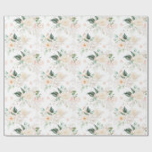 Papier Cadeau Motif rose Floral Garden (Plat)