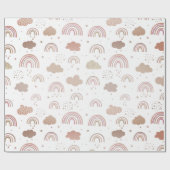 Papier Cadeau Motif rose Gold Rainbow (Plat)
