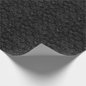 Papier Cadeau Motif Rose gothique noir (Coin)