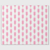 Papier Cadeau Motif rose pâle mignon (Plat)
