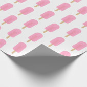 Papier Cadeau Motif rose pâle mignon (Coin)