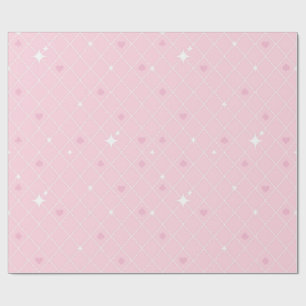 Papier Cadeau Motif rose poker