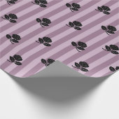 Papier Cadeau Motif Rose vintage violet (Coin)