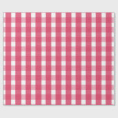 Papier Cadeau Motif rouge clair En vichy (Plat)
