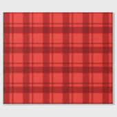 Papier Cadeau Motif rouge classique (Plat)