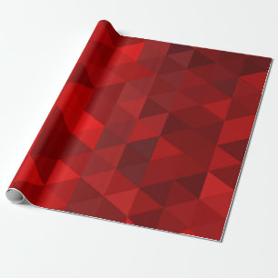 Papier Cadeau motif rouge de la géométrie d'abrégé sur arri