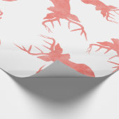 Papier Cadeau Motif rouge de vacances du mâle | du renne | (Coin)